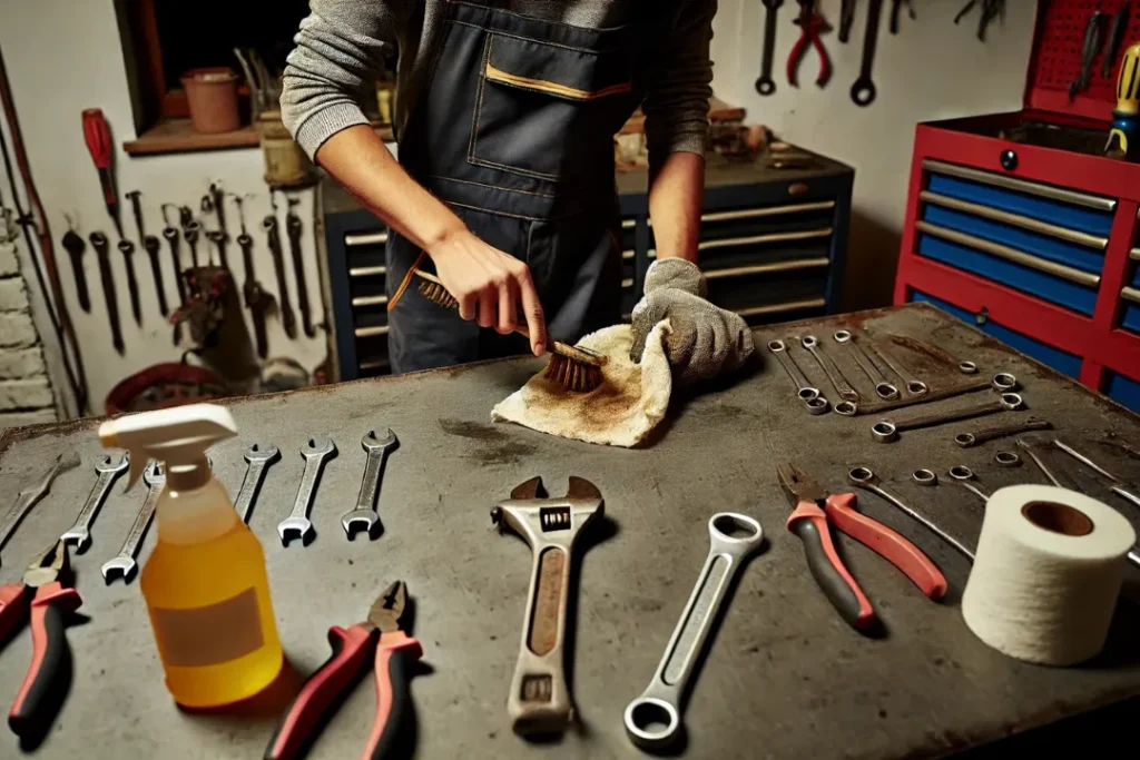 gereedschap schoonmaken